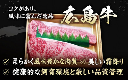 広島牛 サーロインステーキ 400g （200g×2枚） と ステーキ醤油のセット しょうゆ 醤油 調味料 肉 ギフト 三次市 / 広島三次ワイナリー[APAZ030]