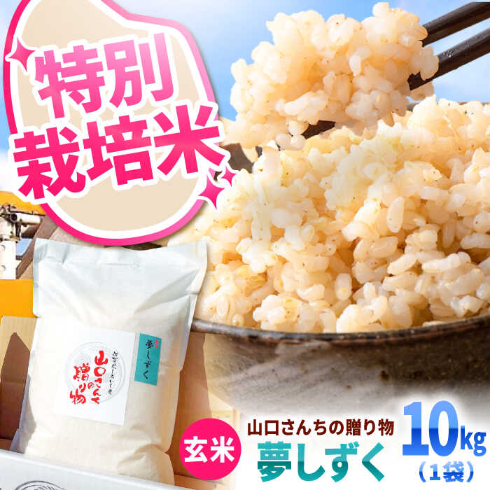 【ふるさと納税】【令和7年産】 特別栽培米 夢しずく（玄米） 10kg【y'scompany】 米 10kg 特A 特A評価 玄米 佐賀県産 国産米 コメ こめ お米 ブランド米 おにぎり ゆめしずく 九州 佐賀県 白石町 人気 おすすめ 白石 令和8年発送[IAS024]