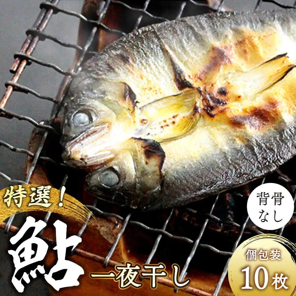 特選 びわこ 鮎 一夜干し 10枚(個別真空パック) 背骨なし[AQCC001] 鮎