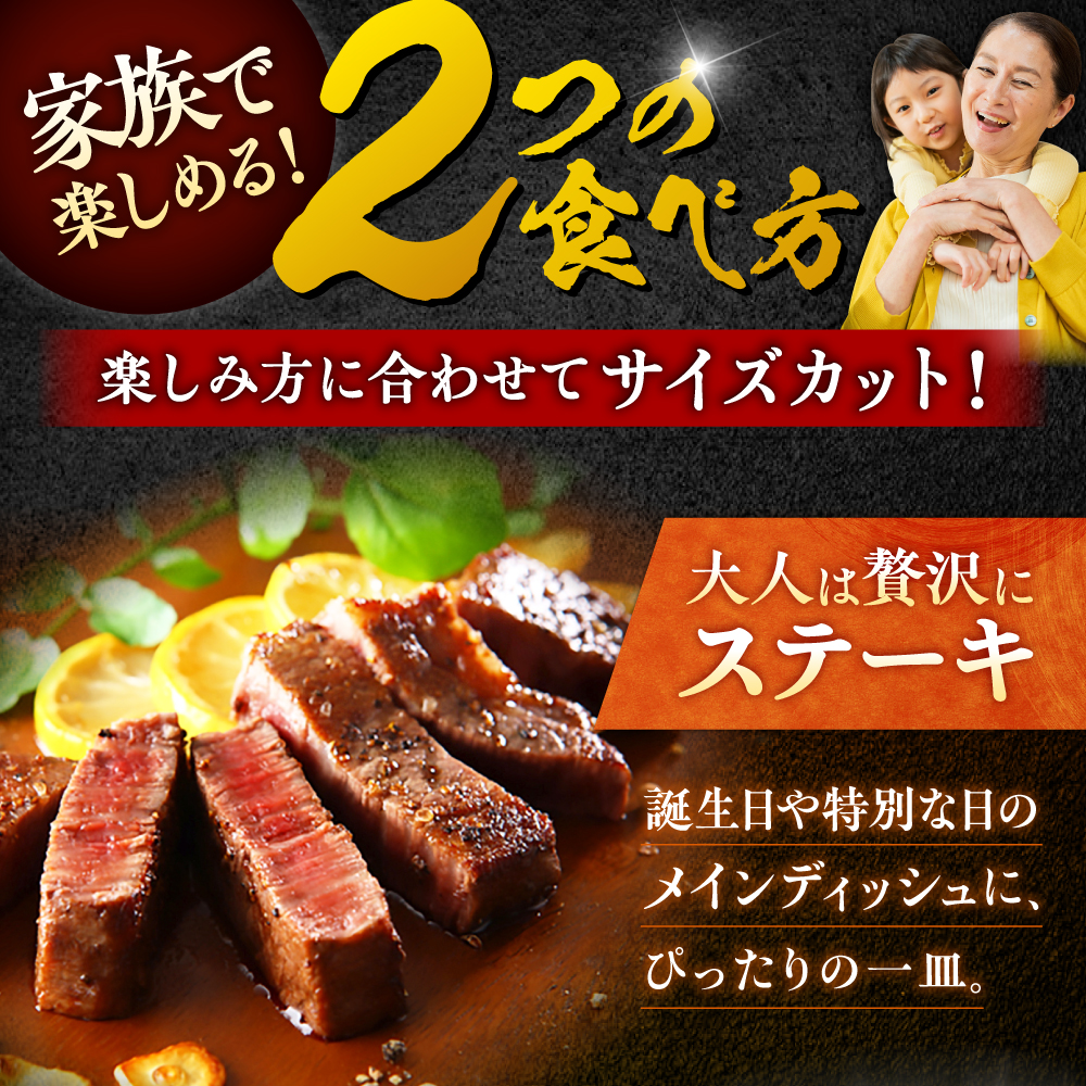 【全12回定期便】佐賀牛 赤身 希少部位 ヒレ セット (ステーキ180g×3 / サイコロステーキ400g)  吉野ヶ里町/やま田商店 [FCH028]