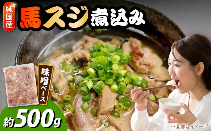 
                  純国産馬 馬スジ煮込み 約500g / 馬肉 馬スジ 馬すじ 馬筋 煮込み うまにこみ 純国産 惣菜 おつまみ おかず 醤油 しょうゆ 冷凍 合志市 熊本県 九州 【株式会社古閑ファーム】[AYDK016]
                