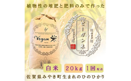 
										
										CQ010_ビーガン米20kg 白米【植物性で育てた完全無農薬のサガンベジブランド】
									