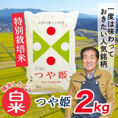 ふるさと納税 最上町 【白米】令和7年産山形県産特別栽培米　つや姫2kg