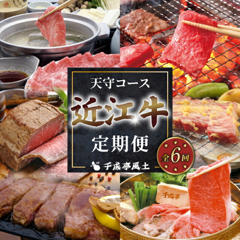【ふるさと納税】 近江牛 6ヶ月定期便 天守コース | 三角バラ 焼肉 ローストビーフ 肩ロース しゃぶしゃぶ 味噌漬け サーロインステーキ 特選ロース すき焼き 定期便 千成亭 肉 牛肉 和牛 国産 黒毛和牛 しゃぶしゃぶ 焼肉用 焼き肉 すき焼き用 しゃぶしゃぶ用 彦根 滋賀