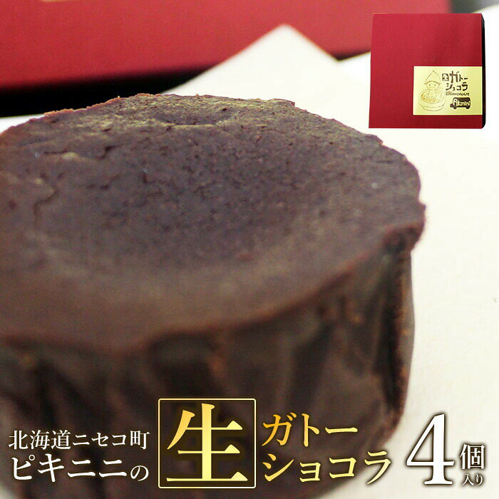 【ふるさと納税】ピキニニの生ガトーショコラ4個入り【0913601】