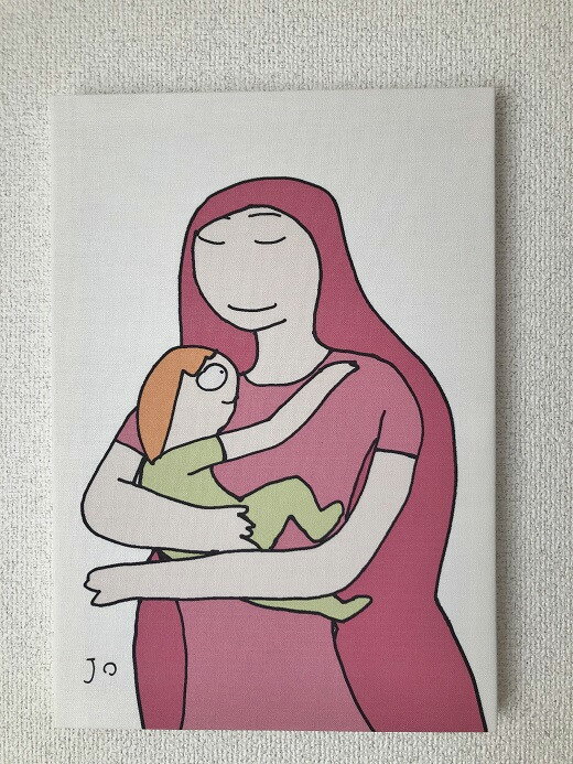 【ふるさと納税】絵画『まりあさま』 インテリア 壁掛け キャンバス ファブリック アートパネル アートフレーム モダン ポップ JO JO Joe's world