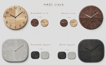 HAGI clock - Bevel circle　SASAKI【旭川クラフト(木製品/壁掛け時計)】ハギクロック / ササキ工芸【ash】_03458