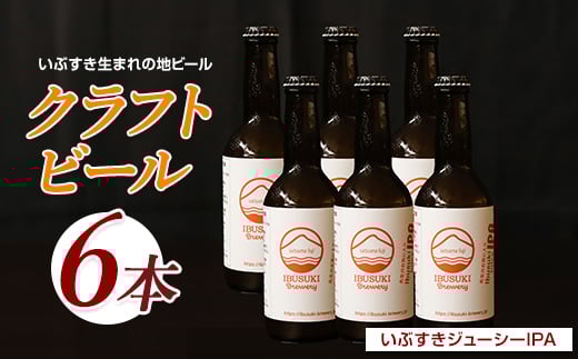 クラフトビール いぶすきジューシー IPA【先生のお気に入り】6本 (いぶすきブルワリー/018-2026) クラフトビール 瓶 ビール セット ビールセット