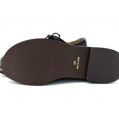 ふるさと納税 松原市 【メンズ/レディース】ダービーシューズ　ブラック　27.0cm(EUサイズ44)栃木レザー使用 |  | 03