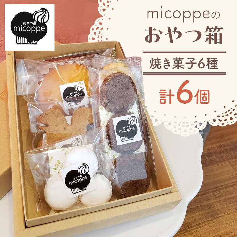 【ふるさと納税】おやつ屋micoppeのおやつ箱（焼き菓子6種・計6個）焼菓子 クッキー サブレ マドレーヌ フィナンシェ セット 詰合せ 手作り おやつ スイーツ 静岡 森町