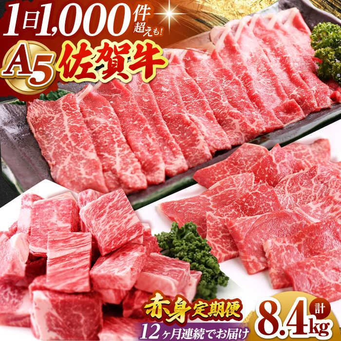 【ふるさと納税】【全12回定期便】佐賀牛 A5 赤身定期 【山下牛舎】 [HAD101] / 食品 精肉 牛肉 セット 詰め合わせ 肉 赤身 定期便 定期 送料無料