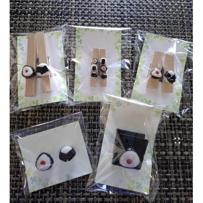 ふるさと納税 高石市 おにぎりクリップ・マグネット