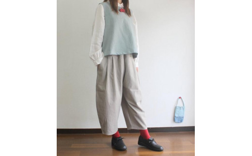 
                  北鎌倉のアトリエよりお届け　コットンリネンのおさんぽパンツ【カラー選択可】
                