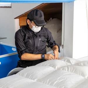 逸品 アイスランド産アイダーダック ダウン98% 冬用羽毛ふとん ダブルサイズ【1457430】