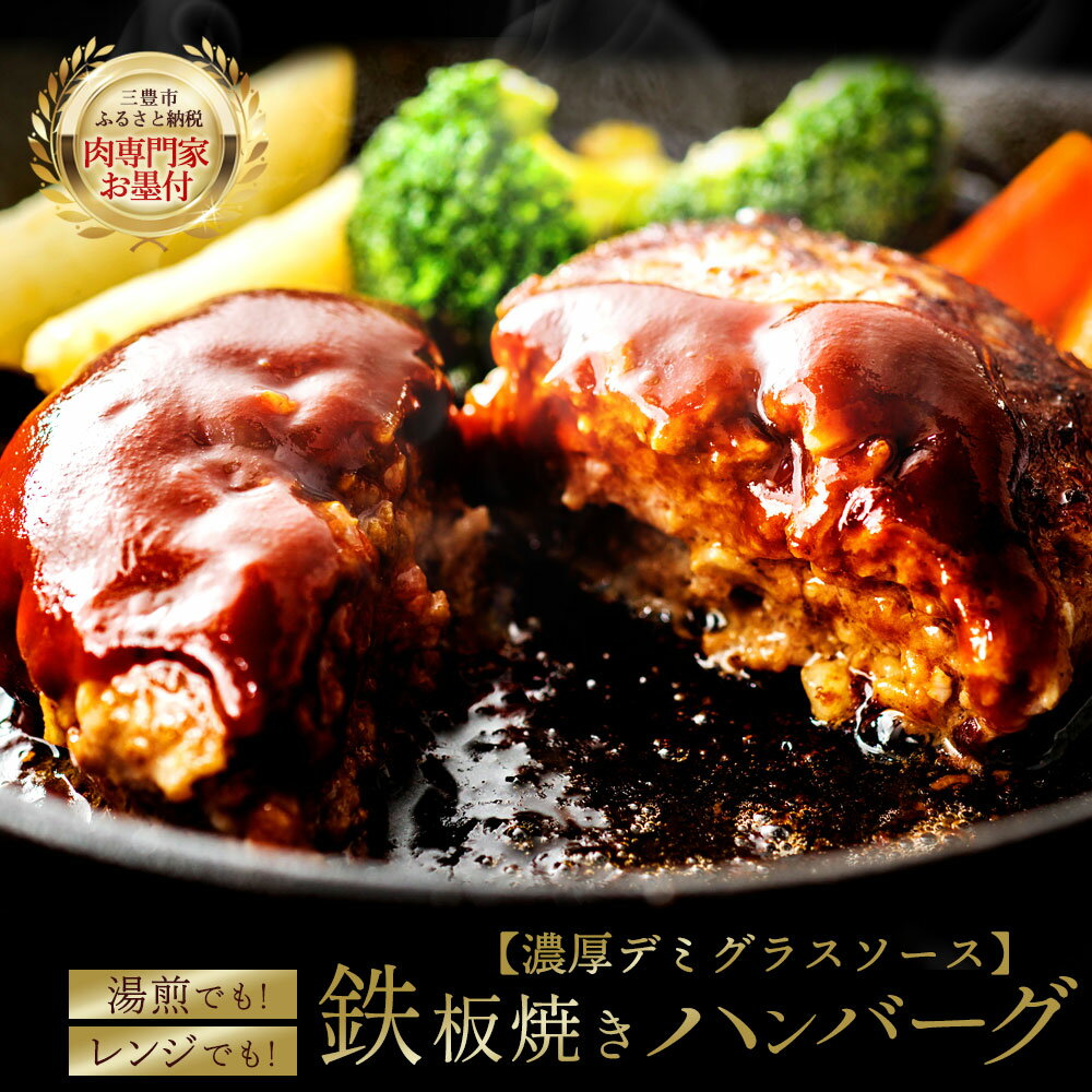 【ふるさと納税】ハンバーグ 肉職人が厳選 肉の匠こだわり仕込み 『肉屋のこだわりハンバーグ 』10個or20個 [ お取り寄せ お取り寄せグルメ グルメ 湯せん レンチン デミ 10個 温めるだけ おいしい 弁当 お弁当 おかず 惣菜 香川県 三豊市 10,000円 以下 台 しゃぶ亭まる ]