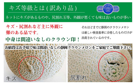 クラウンメロン 訳あり 青肉 静岡県産 クラウンメロン【3玉】【12ヶ月定期便】
