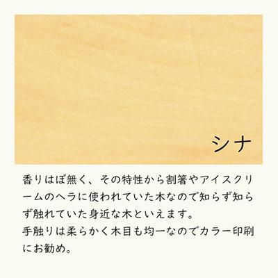 ふるさと納税 赤平市 木の名刺　シナ