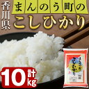 【ふるさと納税】＜令和5年産＞香川県まんのう町産 コシヒカリ(10kg)国産 お米 こしひかり ご飯 白米 ライス【man028】【香川県食糧事業協同組合】10808-30027696