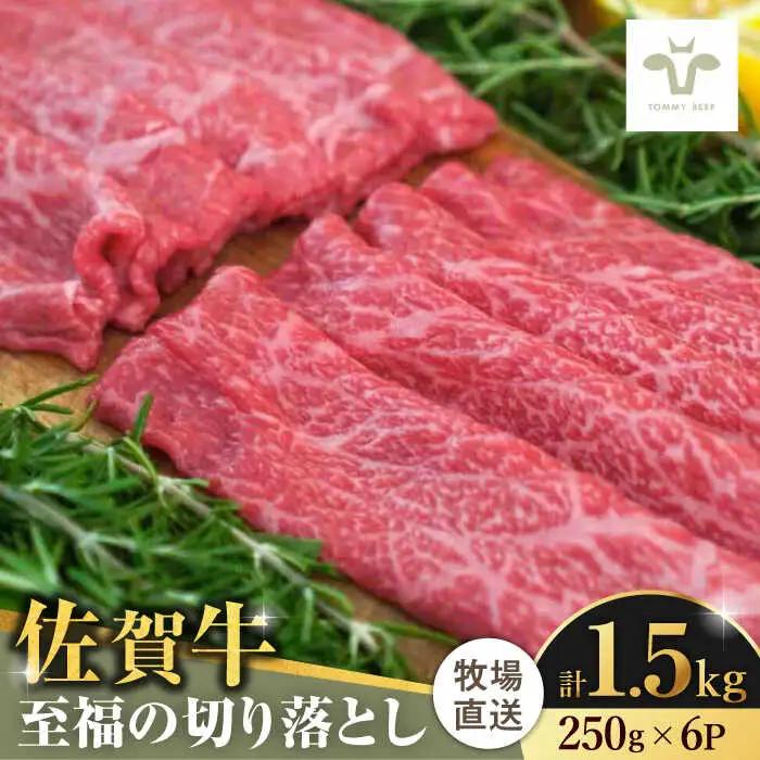佐賀牛至福の切り落とし 計1.5kg（250g×6袋） / 佐賀県 / 有限会社佐賀セントラル牧場 [41ASAA025]