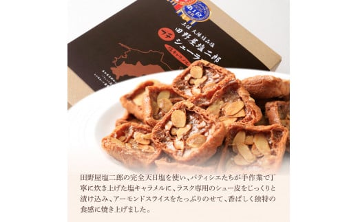 ★田野屋塩二郎完全天日塩★ プチシューラスク 20枚入り×1箱 田野屋塩二郎 天日塩 お菓子 洋菓子 焼き菓子 スイーツ シューラスク アーモンド 香ばしい 濃厚 お取り寄せ ギフト