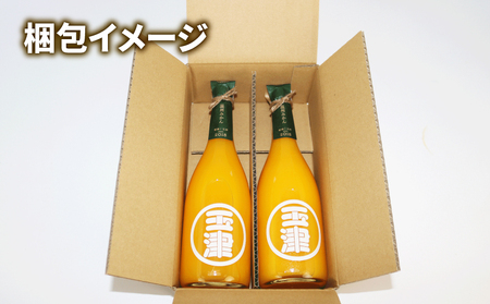 玉津 みかんジュース 温州みかん 720ml× 2本 玉津柑橘倶楽部 先行予約 100％ジュース ストレートジュース ジュース 愛媛みかん 愛媛蜜柑 愛媛ミカン うんしゅう みかん mikan 果物 