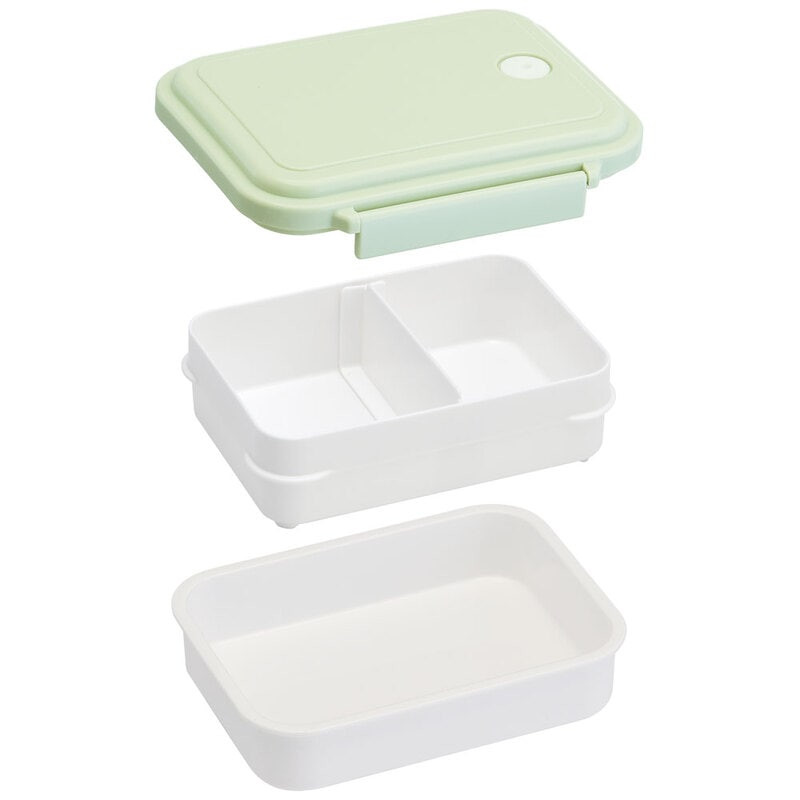 
            スチーム式  ふっくら 温め 食洗機 レンジ 対応 抗菌 弁当箱 大人 一段 スケーター  【お弁当箱 1段 ランチ 食洗機OK】くすみ カラー グリーン 緑 奈良県 奈良市 なら 5-063 657122
          