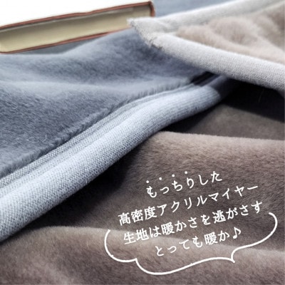 【2枚組】超ロングサイズ140×220cm 洗える! ベーシックカラー高密度軽量毛布 ブラウン【1652483】