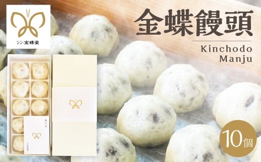 金蝶饅頭　シン・金蝶堂　10個 　　まんじゅう 　和菓子 あんこ 岐阜県 大垣市