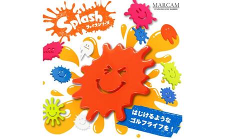 顔型蛍光色ゴルフマーカー(Splashフェイスシリーズ) オリジナルマーカー作成 ゴルフ用品 ギフト プレゼント 記念 おしゃれ ゴルフ好き 千葉市 千葉県 ブルー