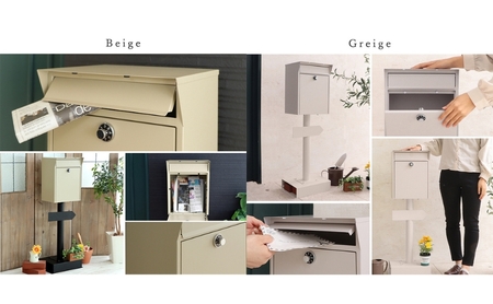 スタンドポスト Lon ロン 置き型 スタンド ポスト 郵便受け 郵便ポスト メールボックス ダイヤル錠 大容量 A4 家庭用 玄関 一軒家 DIY おしゃれ エクステリア インテリア 家具 雑貨 兵