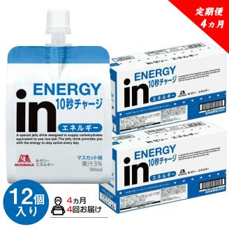 定期便 4回 inゼリー エネルギー 12個入り 1-B-4【 インゼリー 森永製菓 静岡県 三島市 】