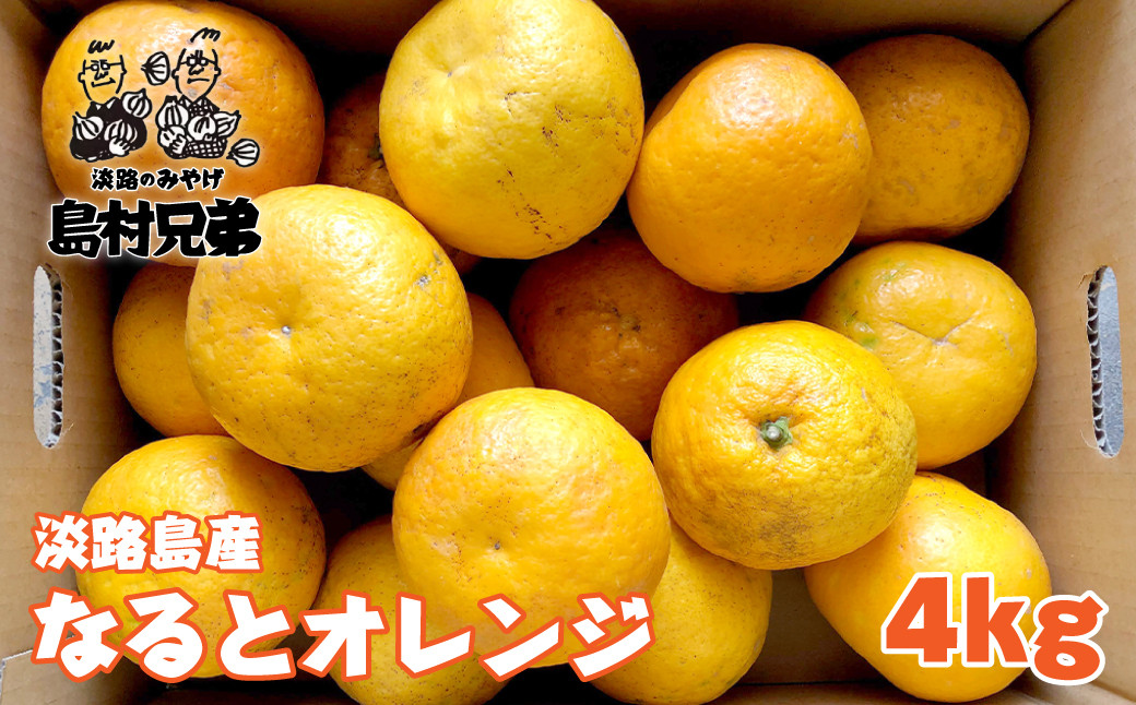 
                  淡路島産　淡路島なるとオレンジ　4ｋｇ
                
