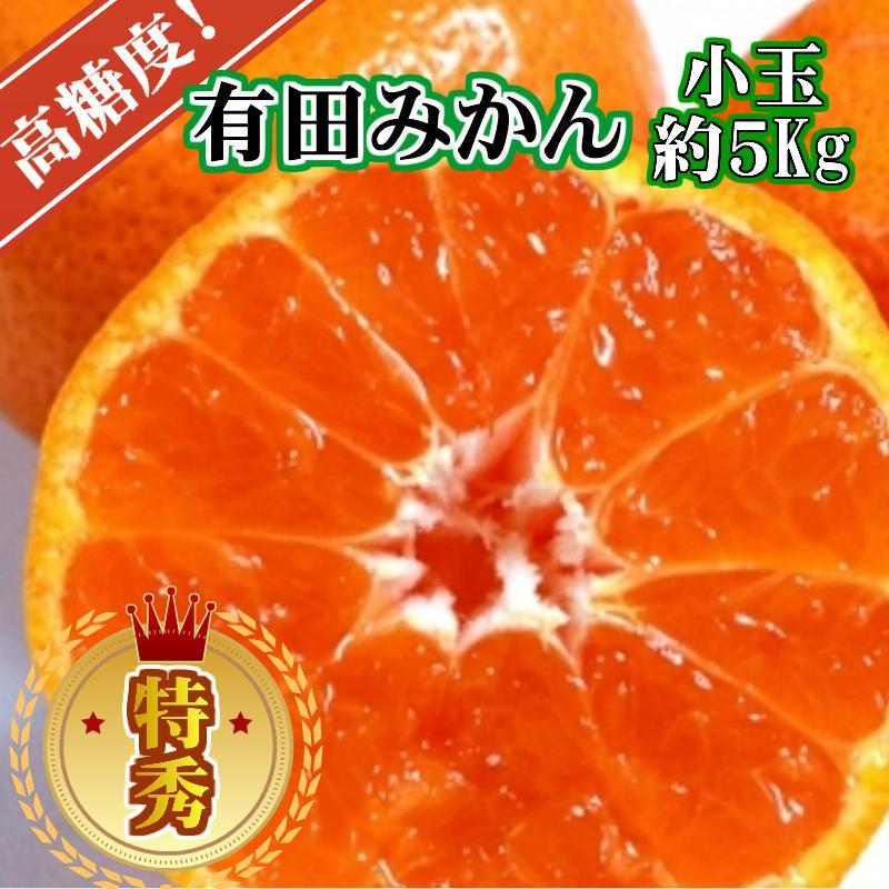 【ふるさと納税】有田みかん 特秀品小玉S～M 約5kg 高糖度 ［2025年10月から12月下旬頃順次発送］ | みかん 蜜柑 フルーツ 果物 くだもの 食品 人気 おすすめ 送料無料