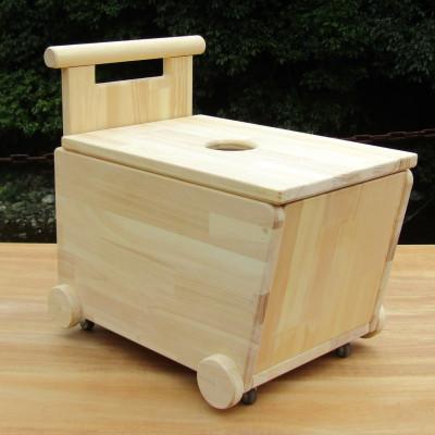 ふるさと納税 泉南市 手作り木製　手押し車-1型・片面透かし 蓋つき「星」(完成品) |  | 01