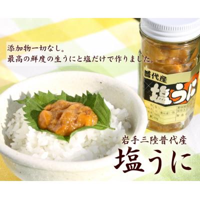 ふるさと納税 普代村 三陸水産 普代産 塩うに 1本60g うに瓶詰め ミョウバン不使用 |  | 01