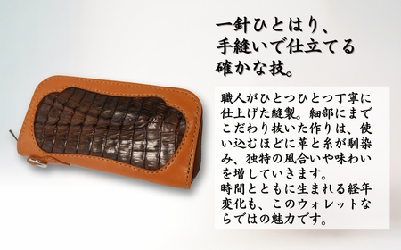 革財布【限定1点】＜キャメル＞ラウンドファスナータイプウォレット | 革財布 アレス 埼玉県 草加市