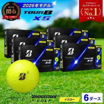 ふるさと納税 関市 6ダース TOUR B XS イエロー【2026年モデル】ブリヂストン