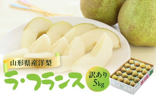 
                  山形県産洋梨 訳あり ラ・フランス 約5kg【2026年11月上旬頃～発送予定】【063-027】
                