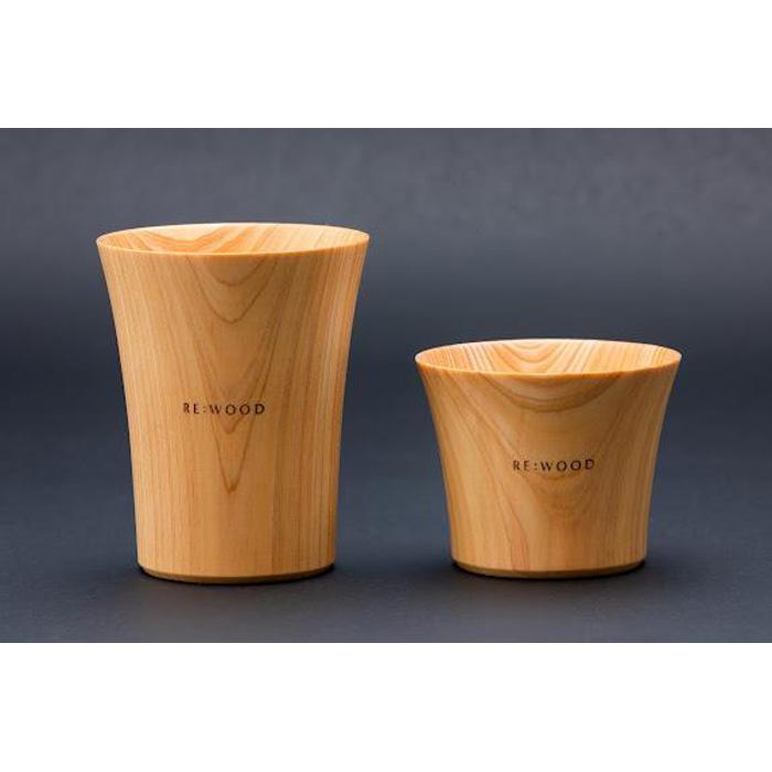 【ふるさと納税】タンブラー NUKUMORI（M）（L）2個セット 無垢材 びわ湖を育んだ滋賀県産 ヒノキ (184627-40037554)