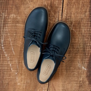 足なりダービー ダークネイビー 牛革 革靴  KOTOKA  メンズシューズ KTO-3001(紳士靴) 28.0cm