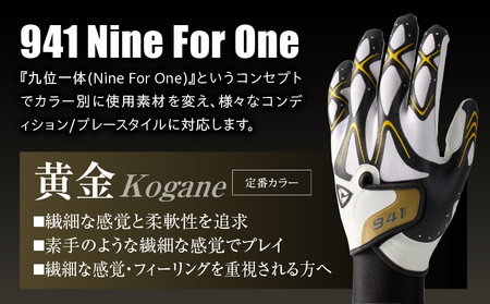 941S　～Nine　For　One～　ゴルフグローブ　黄金3枚セットM(23～24cm)_mk020-186