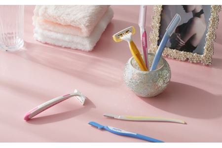 ＜フェイス・マユ（顔・眉）用カミソリ＞■Pretty（プリティー）フェイスL型 １５本（３本入×５個） ◇貝印 （剃刀・カミソリ）H5-205