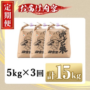 ＜令和8年産 先行予約！＞《定期便・全3回》田舎塾特別栽培米「がんこ米ゆめぴりか」(5kg×3回・計15kg) 【2026年10月中旬以降順次発送】 米 お米 白米 北海道産 北海道米 ゆめぴりか 特