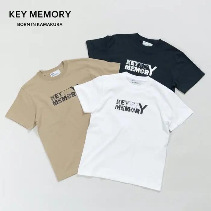 《1》【KEYMEMORY 鎌倉】フラワーロゴTシャツ NAVY
