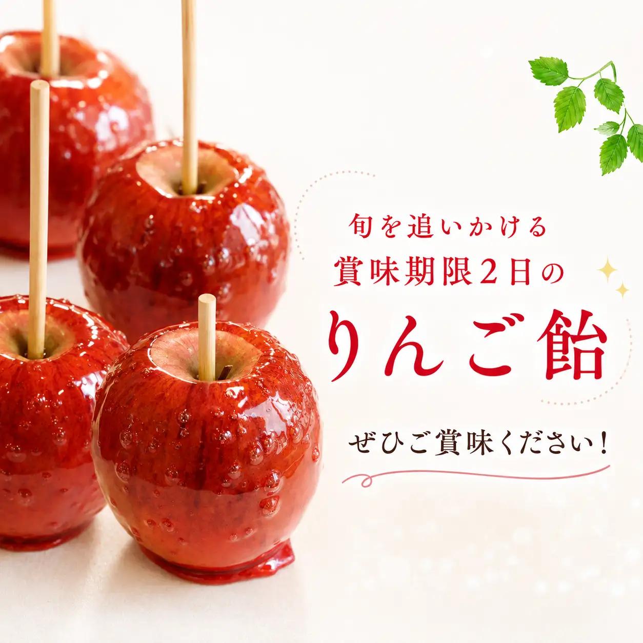 りんご飴専門店まじかる りんご飴Bセット【プレーン×３】│リンゴ 林檎 お祭り スイーツ りんごあめ リンゴアメ 
