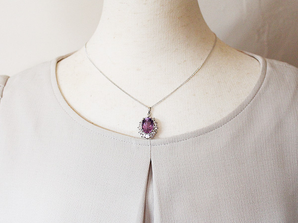 アメジスト ペンダント 6ct SV925 （16100）