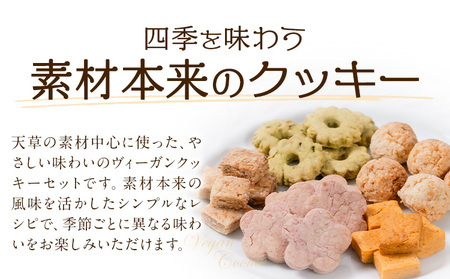 苓北 ヴィーガンクッキー 5袋 セット 洋菓子店Hana《30日以内に出荷予定(土日祝除く)》 熊本県 苓北町 送料無料 菓子 クッキー 卵 乳製品不使用 天草 熊本 送料無料 ビーガン