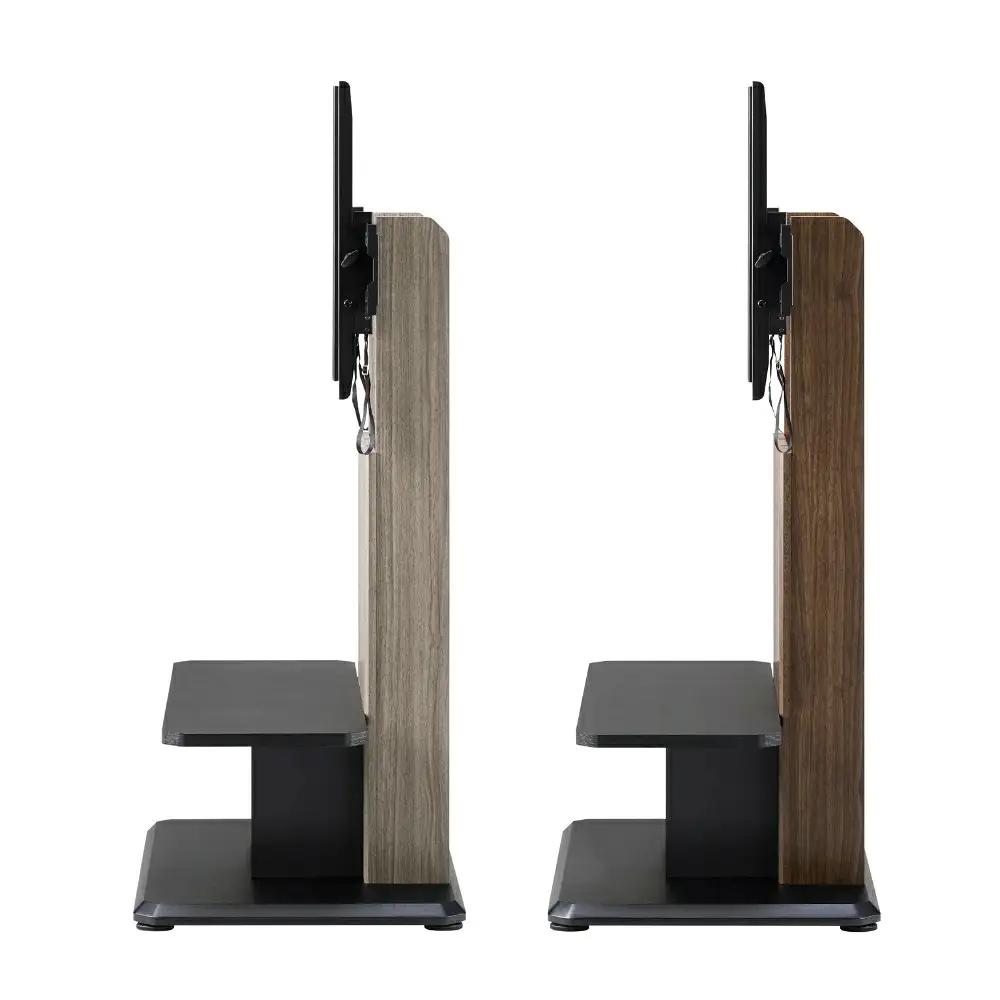 家具 キャスター付き テレビスタンド  ブラウン ≪DCK-1280FS-BR≫ 家具 朝日木材