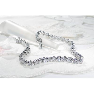 ふるさと納税 昭和町 【5.0ct】PT900 ダイヤモンド テニスブレスレット 18.5cm |  | 02