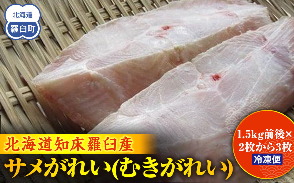 
            サメがれい(むきがれい) 生産者 支援 応援
          